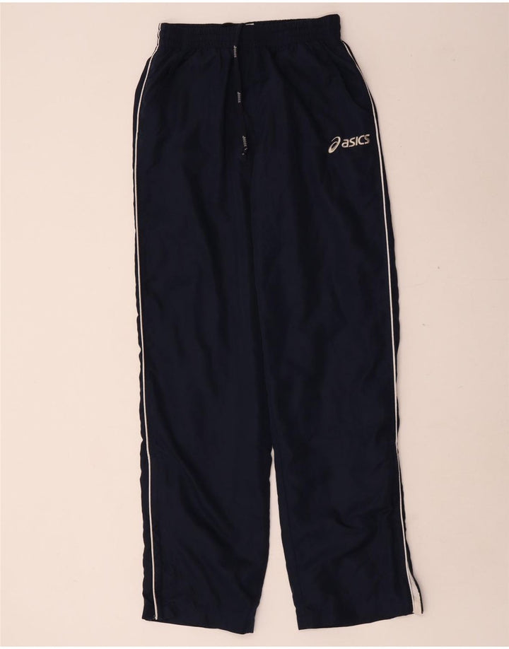 Pantaloni da tuta da uomo Asics piccoli in poliestere blu navy