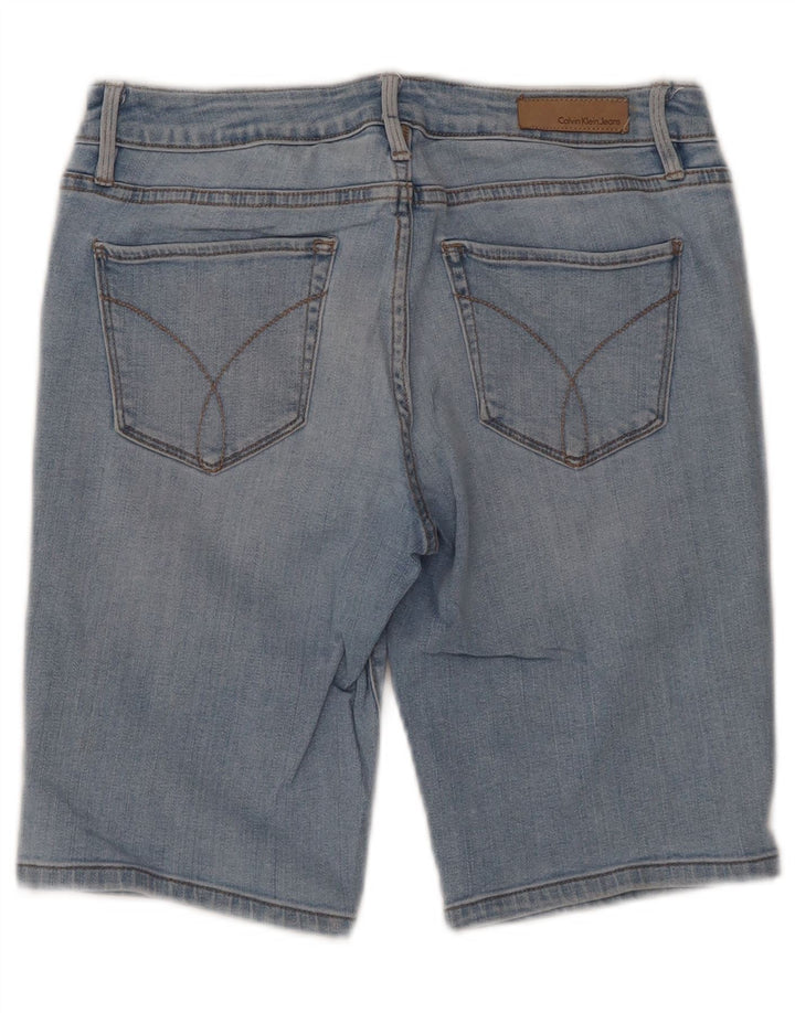CALVIN KLEIN Pantaloncini di jeans da donna W26 piccoli in cotone blu
