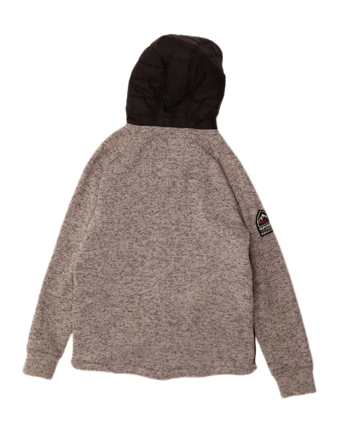 Giacca a vento con cappuccio da uomo Superdry UK 38 poliestere nero medio