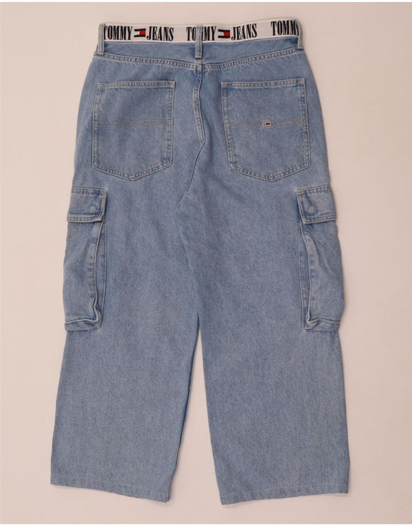 Tommy Hilfiger Donna Daisy Jeans larghi a vita bassa W27 L24 Blu Colourblock