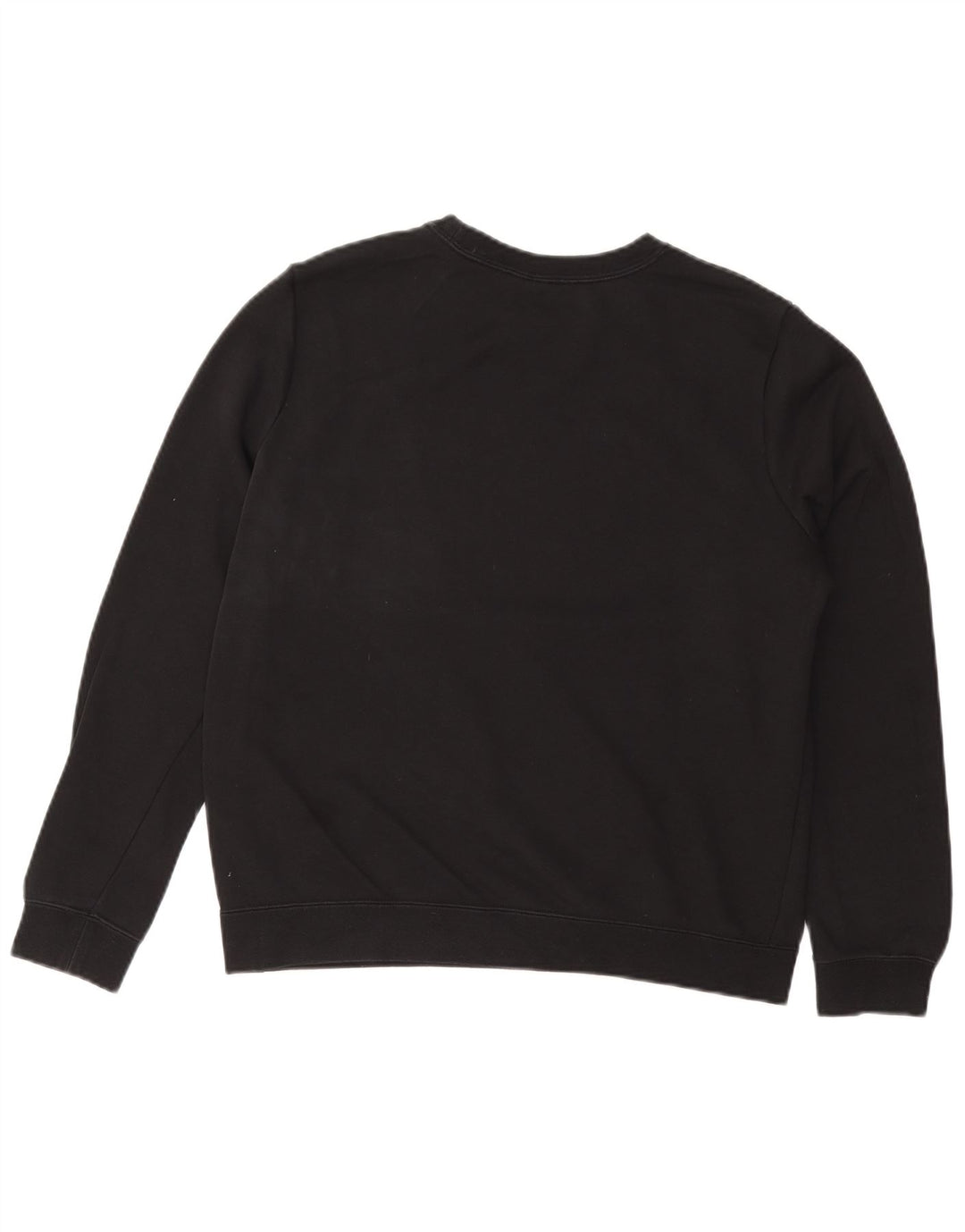 Felpa con grafica NIKE da donna, maglione UK 14, cotone nero medio