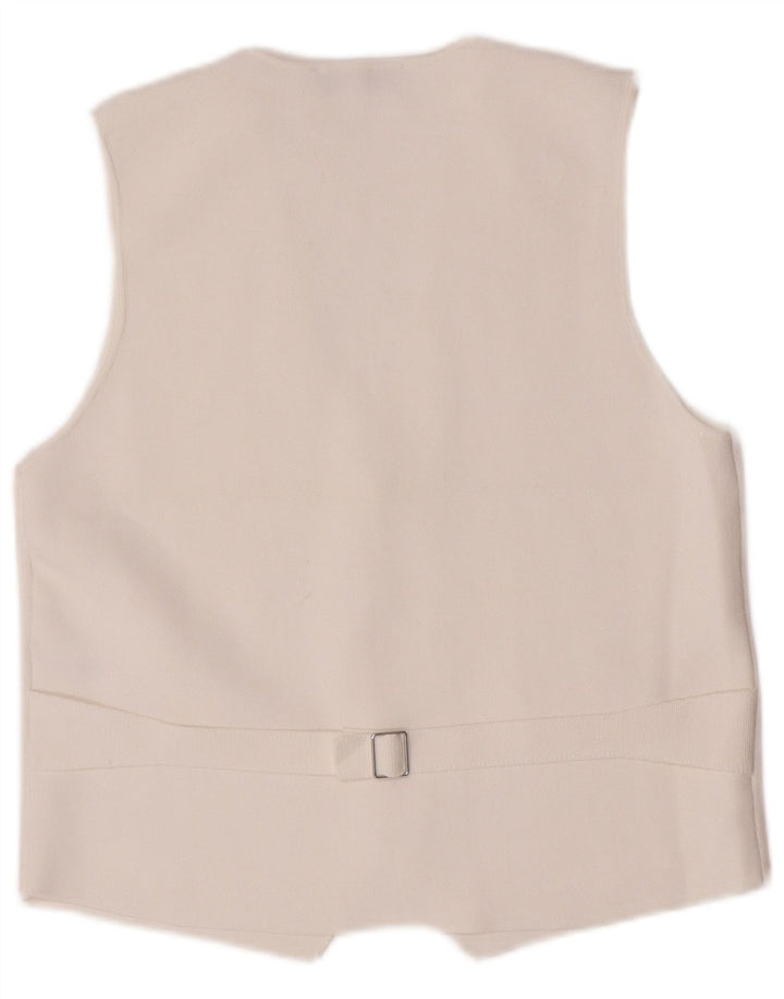 Gilet Zara da donna UK 18 XL viscosa bianca