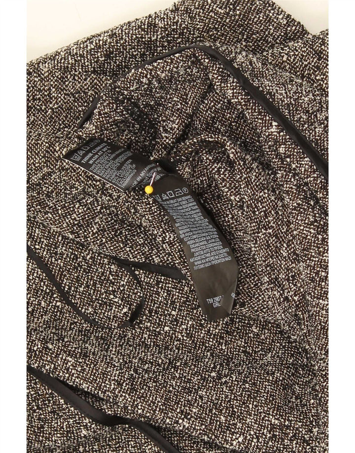 Giacca Open Blazer da donna Marks & Spencer UK 20 2XL Poliestere chiazzato grigio