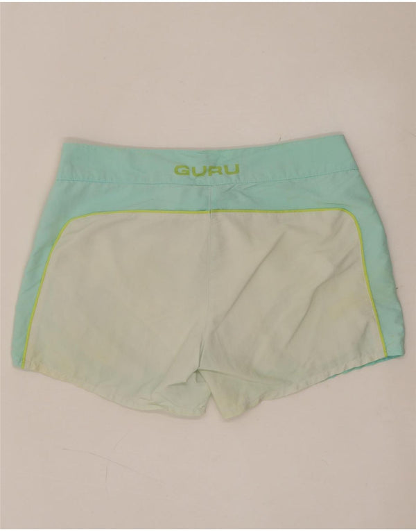 Pantaloncini da bagno grafici da donna GURU UK 14 Large White Colourblock
