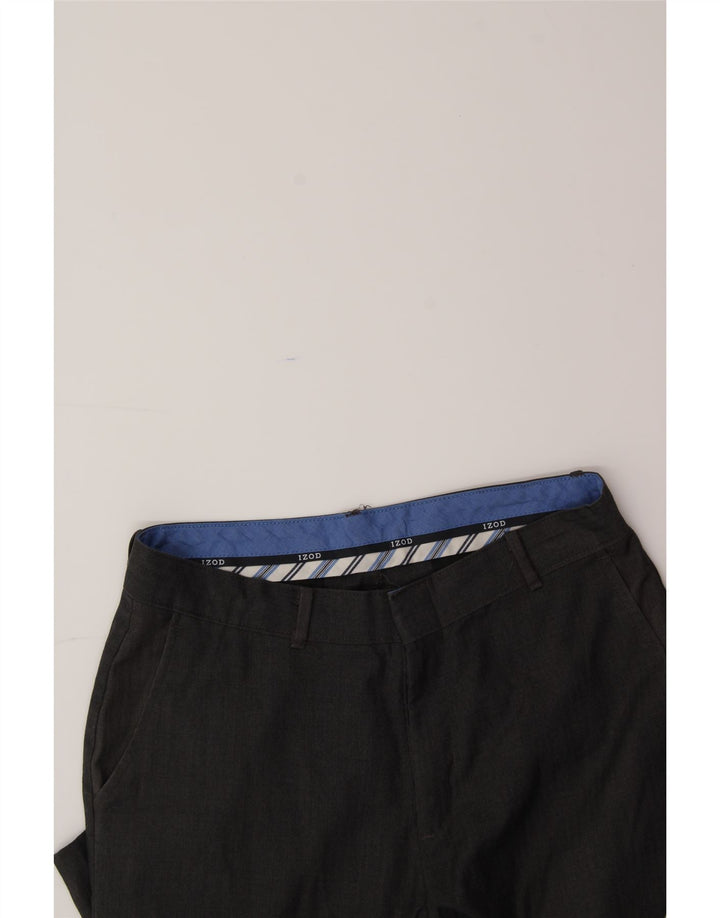 IZOD Boys Straight Casual Trousers 15-16 Years W30 L29 Grey Polyester Vintage Izod and Second-Hand Izod from Messina Hembry 