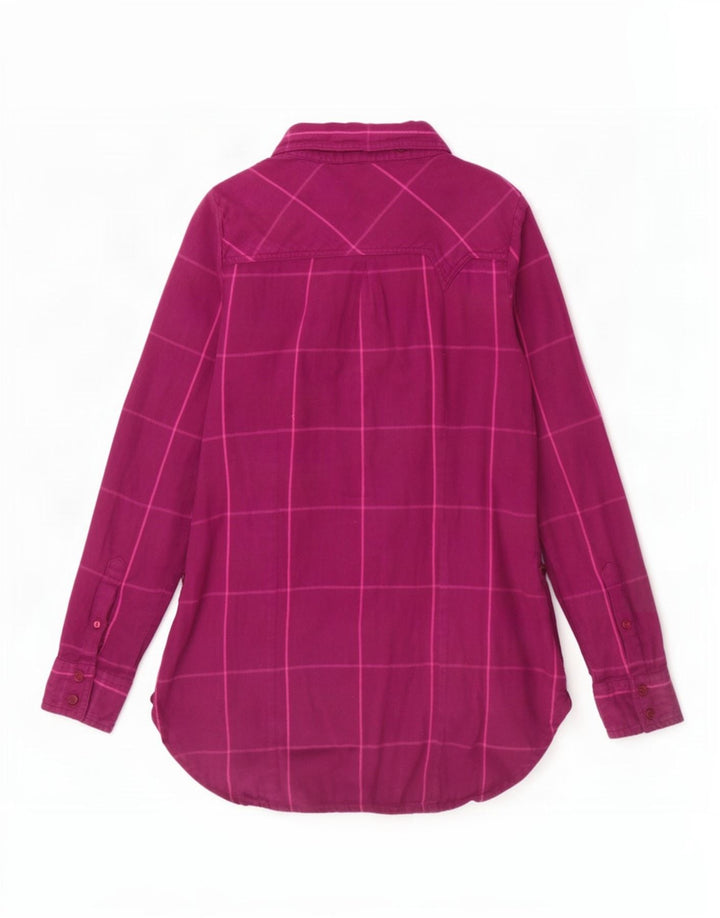 Camicia da donna Vans UK 10 piccolo cotone a quadri viola