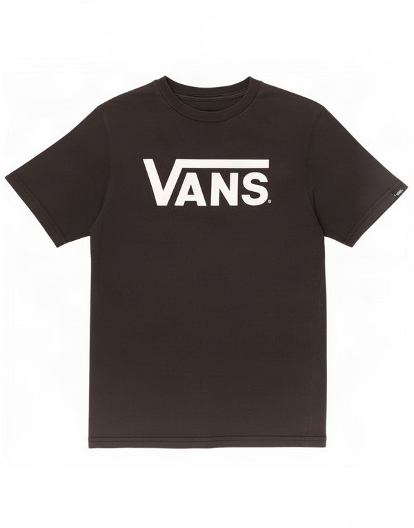 Vans Womens Classic Fit Graphic T-Shirt Top UK 12 Medium Black Cotton