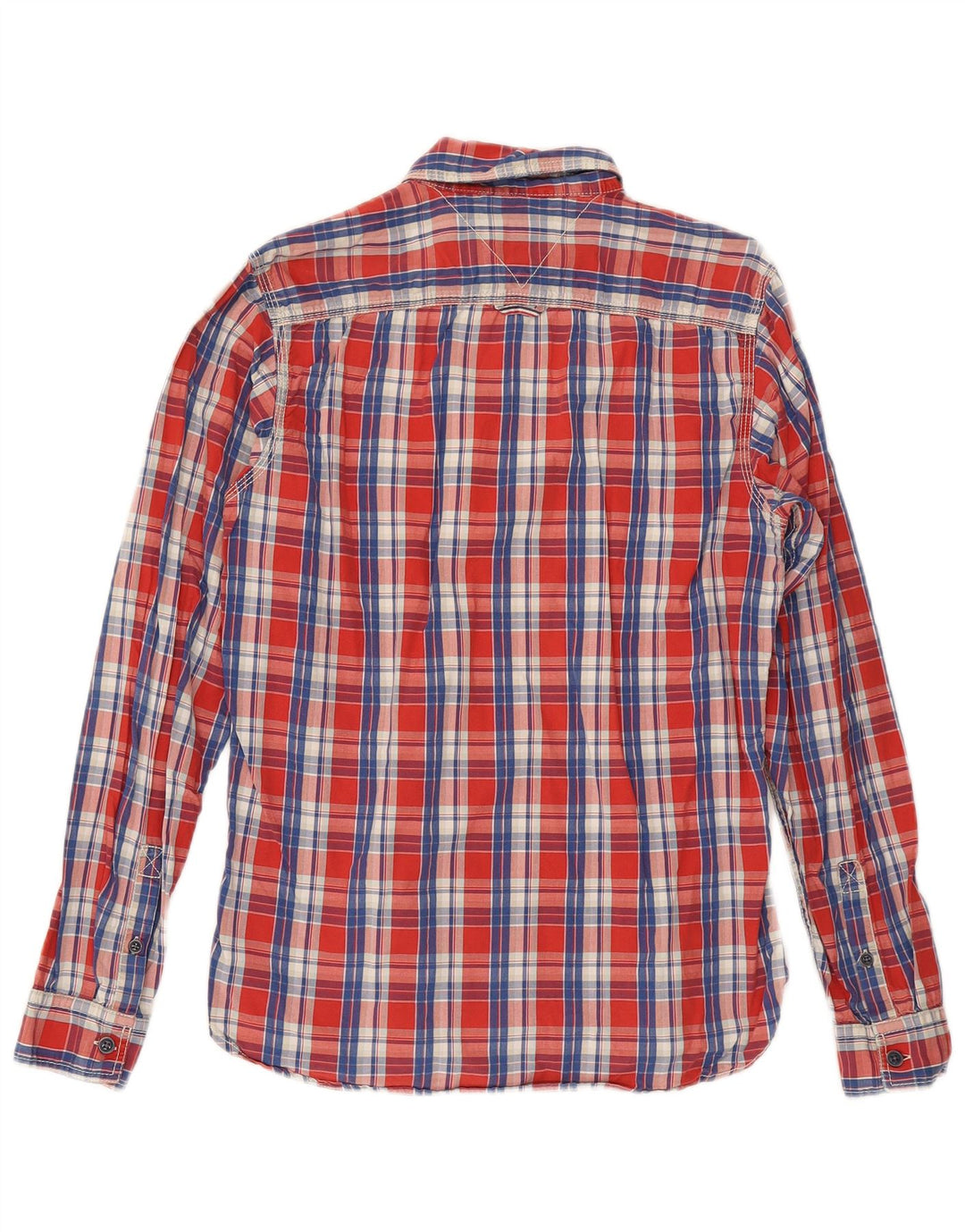 Camicia da uomo Tommy Hilfiger in cotone a quadri rossi piccoli
