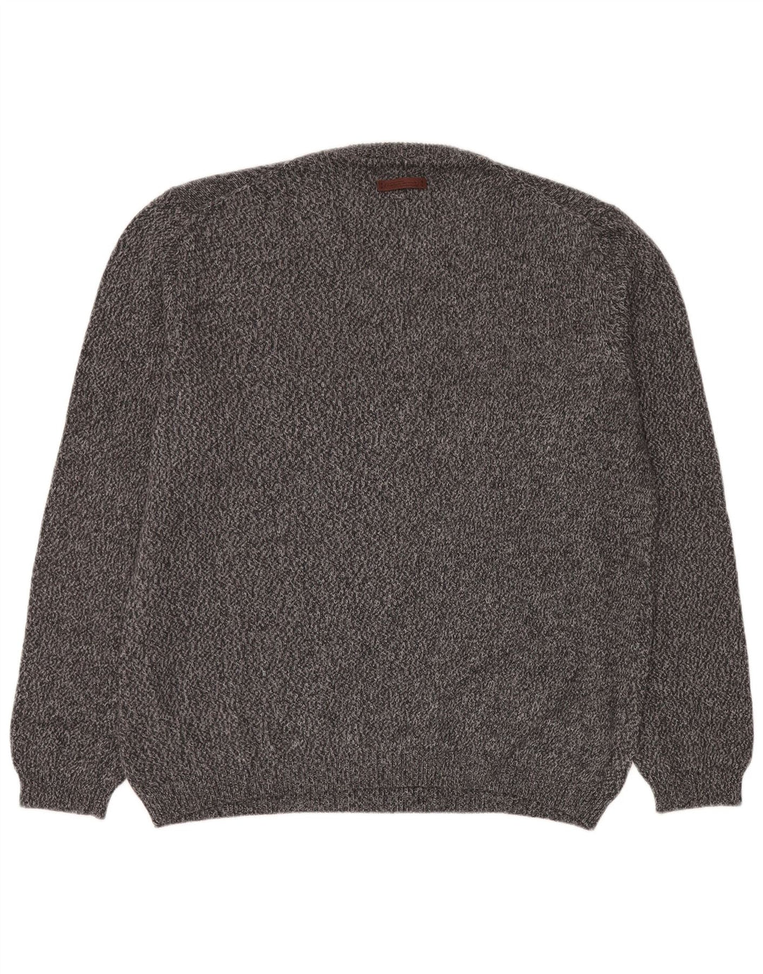 Maglione da uomo con scollo a V Camel Active XL in cotone screziato blu navy