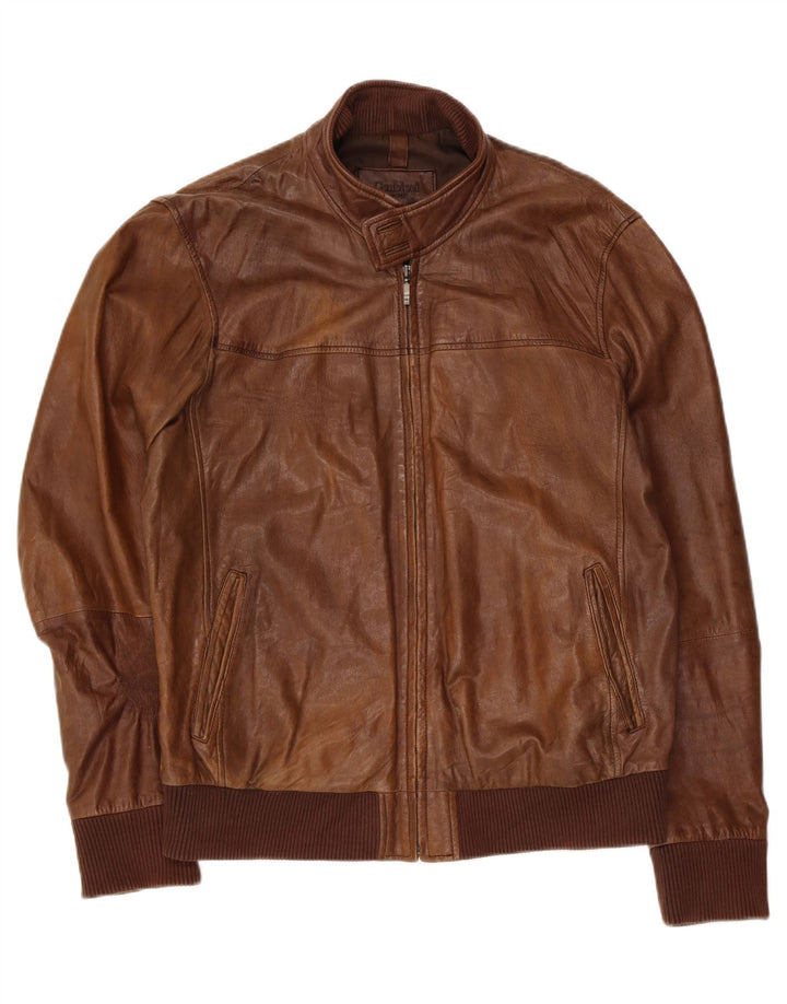 Giacca Pelle Uomo Conbipel IT 54 2XL Pelle Marrone