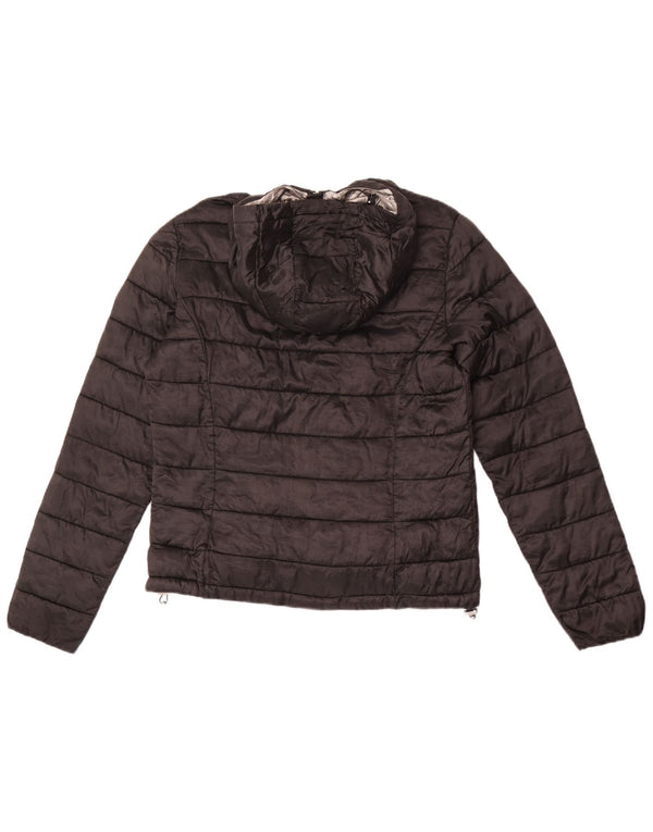 Giacca imbottita con cappuccio da donna Champion UK 18 XL nera in poliammide