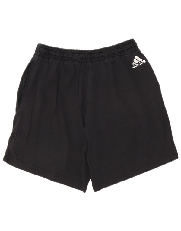 Pantaloncini sportivi Adidas da uomo con grafica media in cotone nero