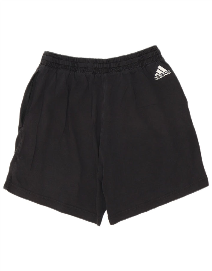 Pantaloncini sportivi Adidas da uomo con grafica media in cotone nero