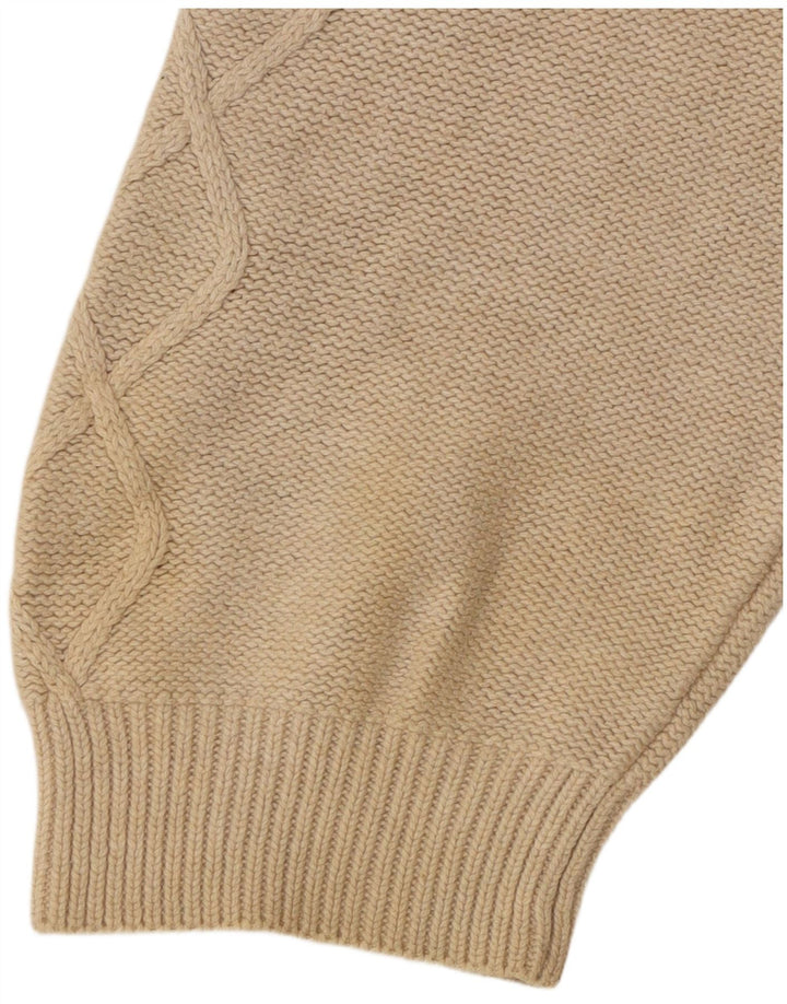 Maglione maglione girocollo da uomo Marks & Spencer su misura, grande beige