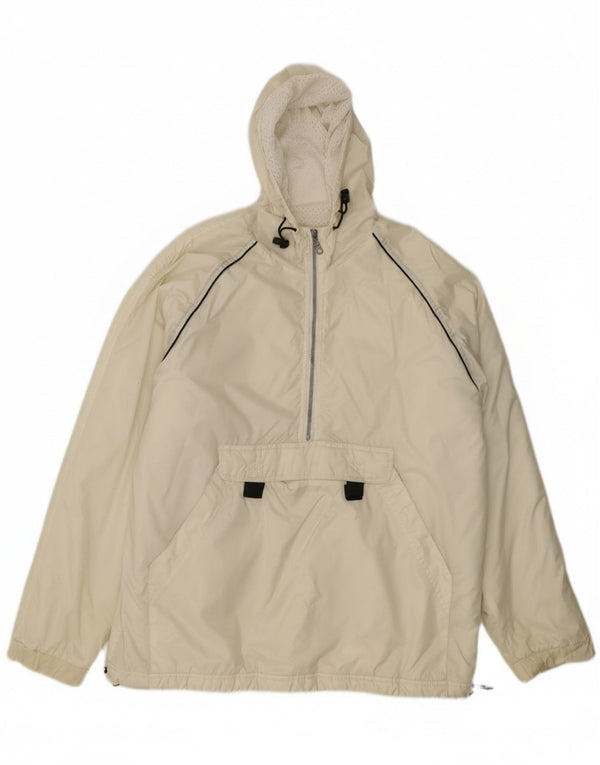 Giacca anorak con cappuccio da uomo Colors Of The World UK 42 XL Poliammide bianco sporco