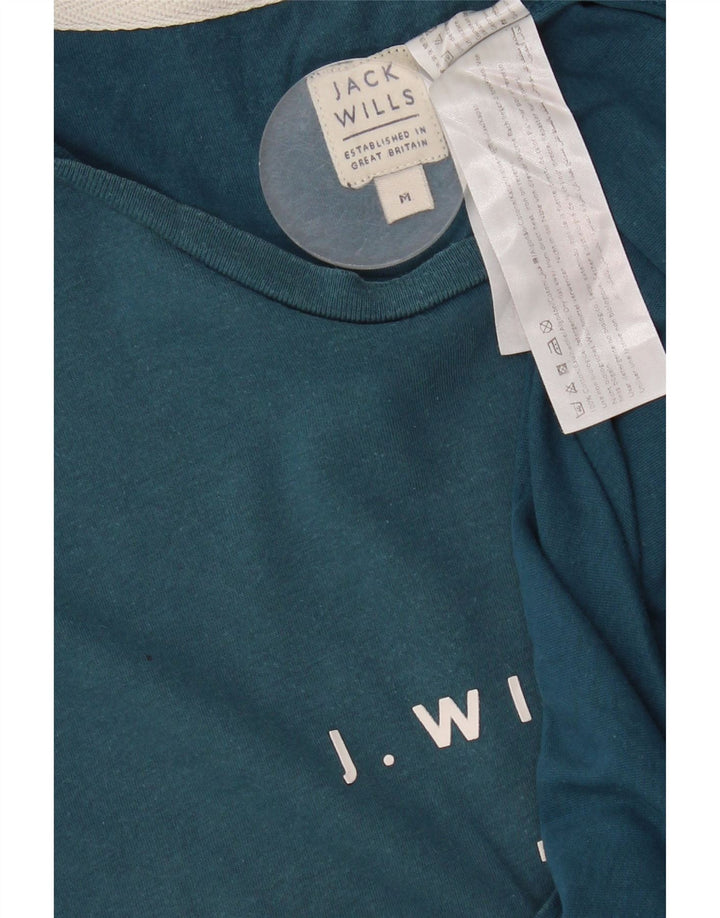 T-shirt grafica da uomo Jack Wills Top in cotone blu medio