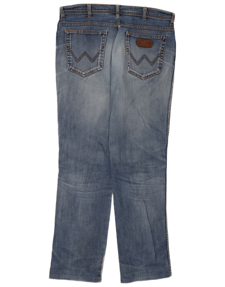 Jeans dritti da uomo Wrangler W38 L31 cotone blu