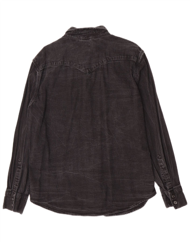 Camicia di jeans standard da uomo Levi's Large in cotone grigio