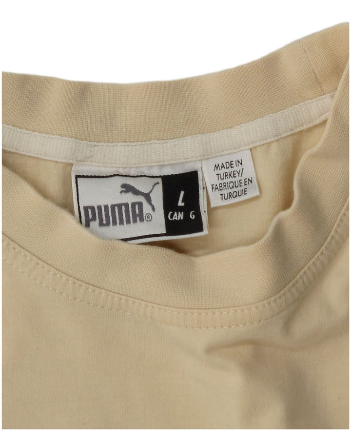 T-shirt grafica da uomo Puma Large Beige
