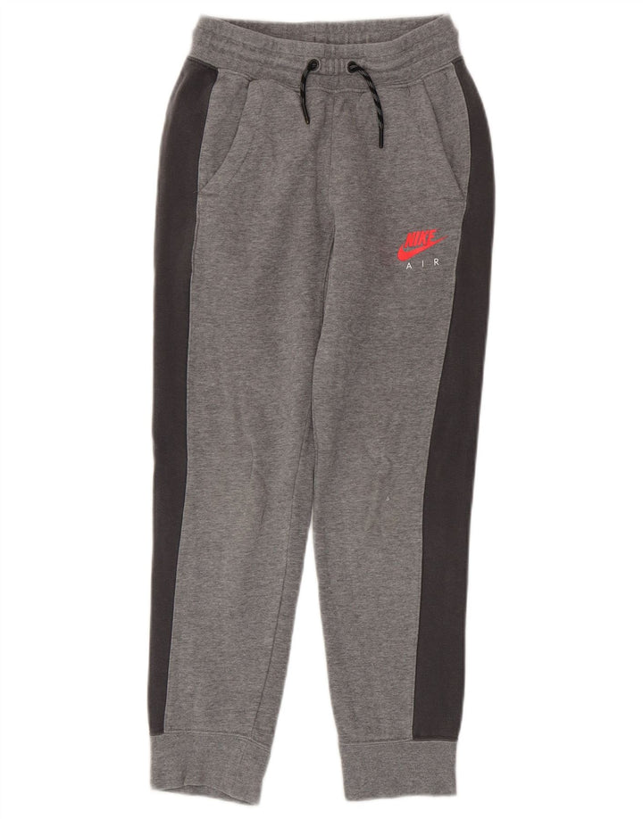 Pantaloni della tuta da ragazzo Nike Joggers 10-11 anni in cotone grigio medio
