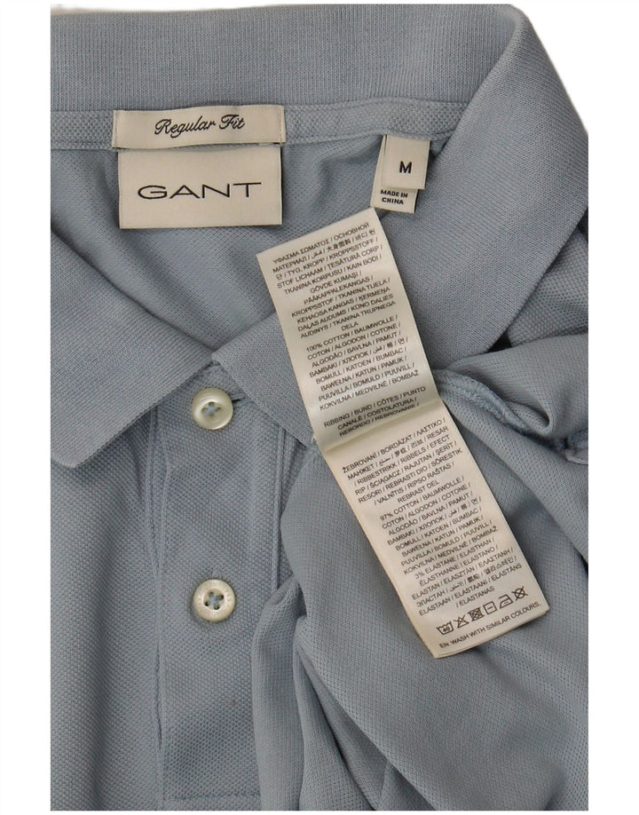Polo Gant da uomo vestibilità regolare in cotone blu medio