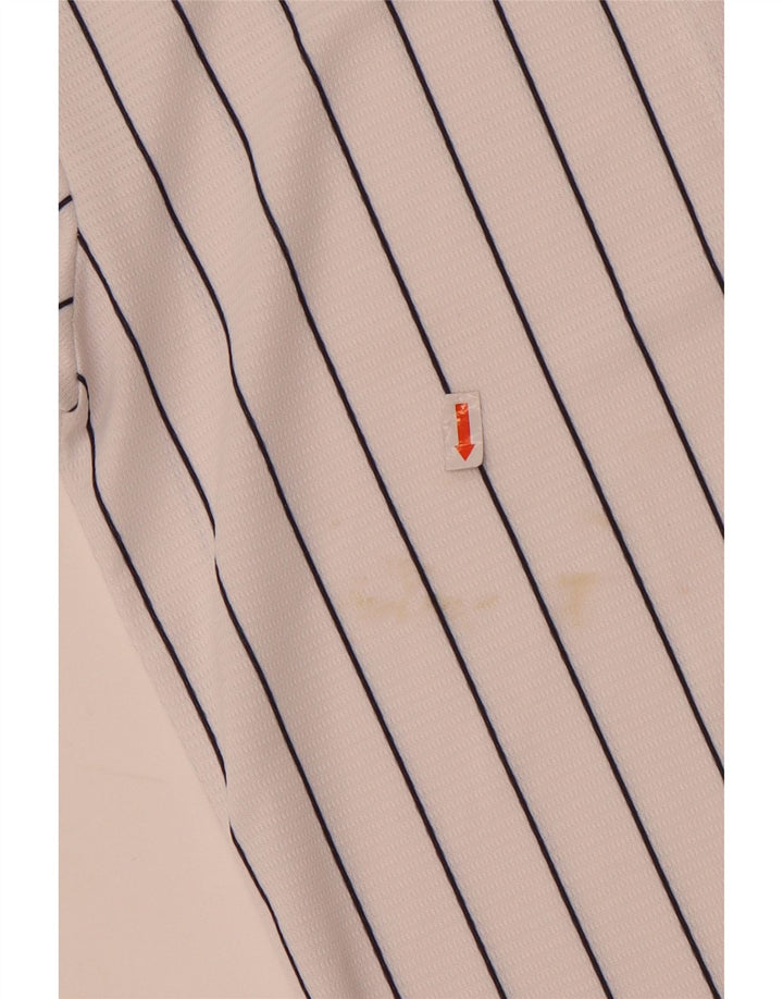 Maglia Nike NBA per ragazzi con grafica, 10-11 anni, poliestere a righe bianche medie