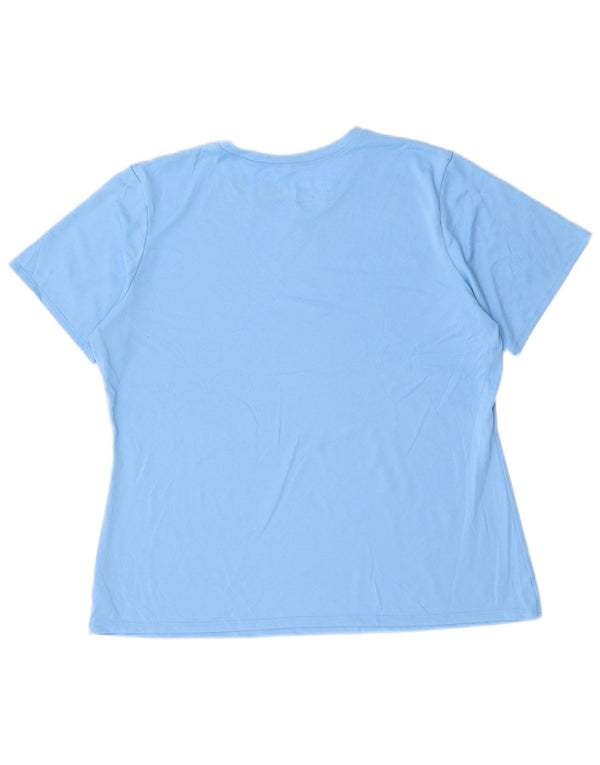 T-shirt Heat Gear da donna UNDER ARMOUR UK 18 XL poliestere blu