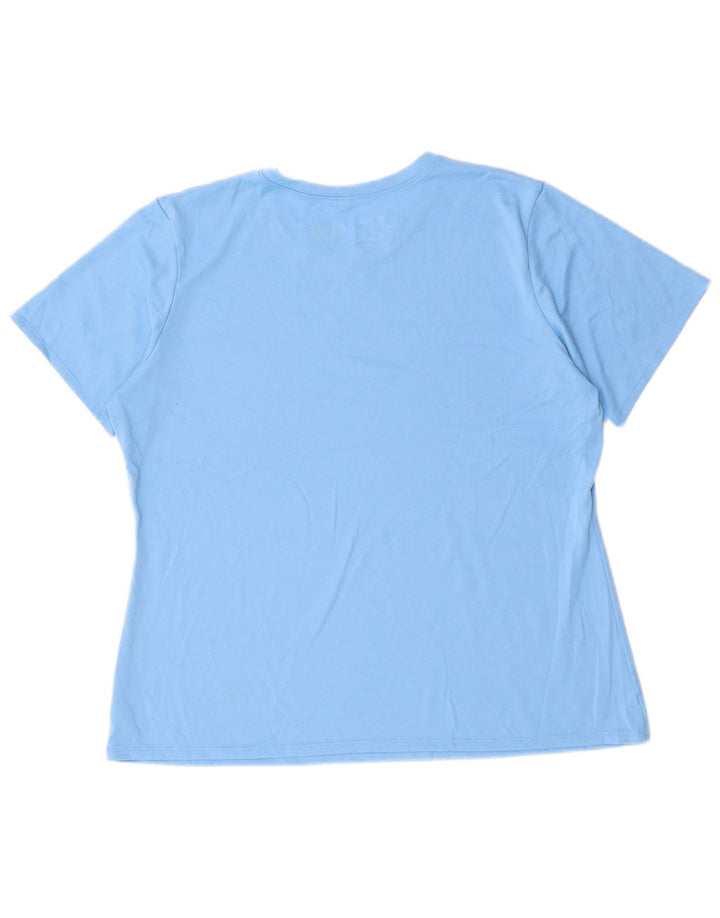 T-shirt Heat Gear da donna UNDER ARMOUR UK 18 XL poliestere blu