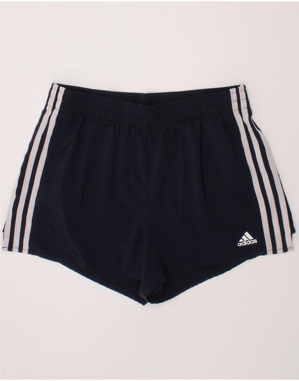Pantaloncini sportivi ADIDAS Aeroready da donna UK 8/10 Small Poliestere blu navy
