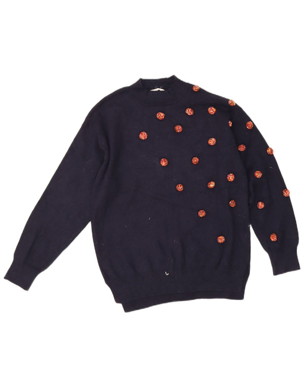 Maglione Zara per ragazze con collo dolcevita 13-14 anni blu navy
