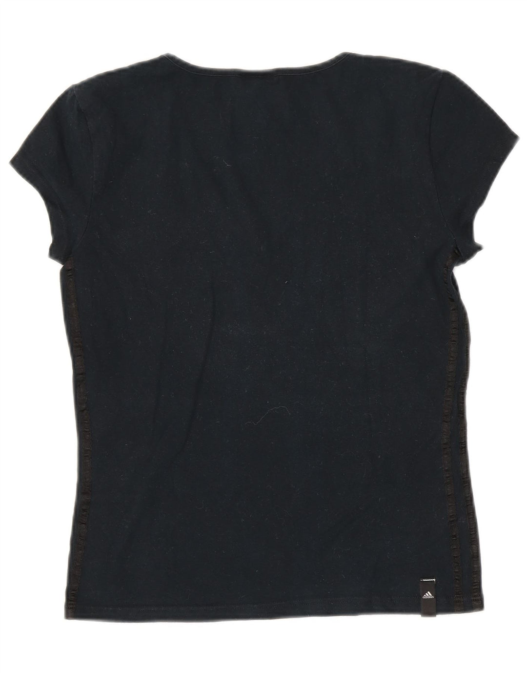 T-shirt da donna ADIDAS Top UK 10 piccola in cotone nero