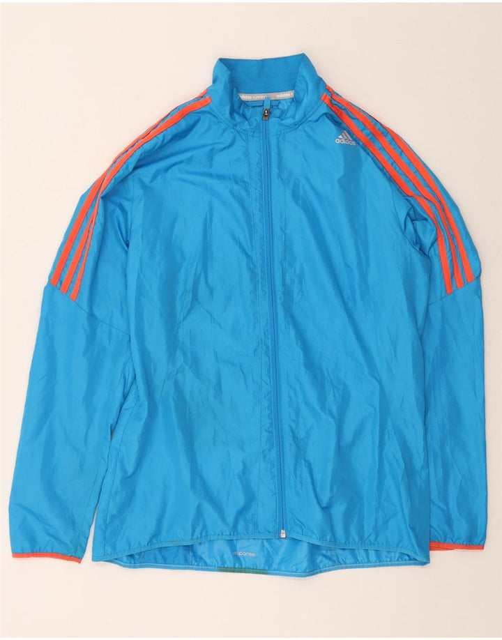 ADIDAS Giacca da tuta da donna Response UK 16/18 Large Blu Poliestere