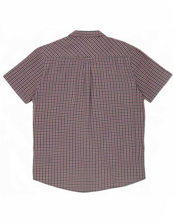 Camicia a maniche corte da uomo Ben Sherman XL in cotone a quadri multicolore