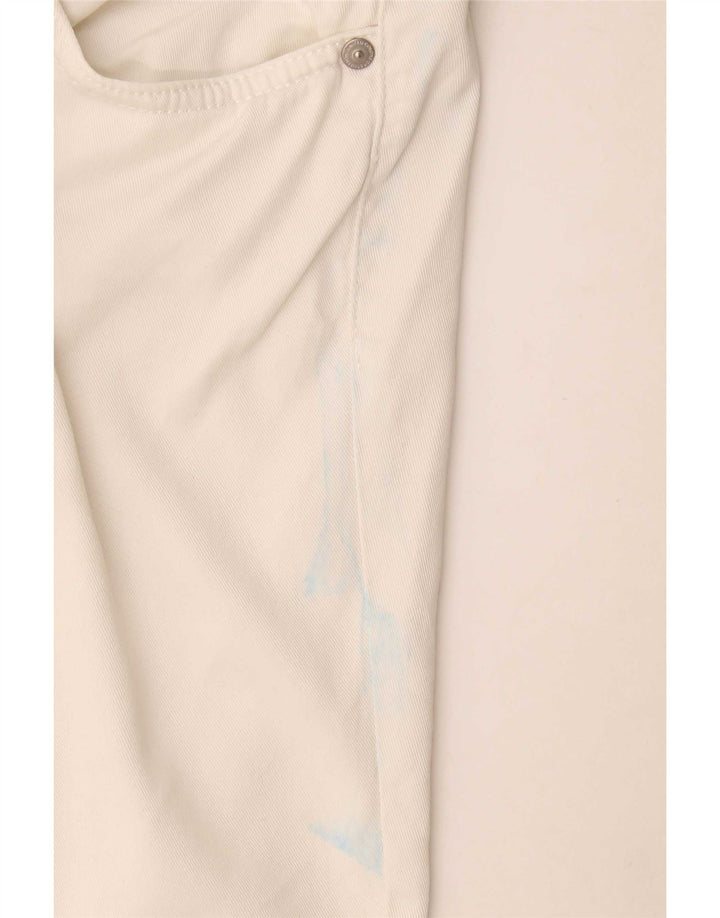Pantaloncini casual da donna Benetton IT 44 Medium W34 Cotone bianco