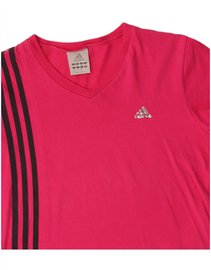 T-shirt da donna Adidas Top UK 10 piccola in cotone rosa
