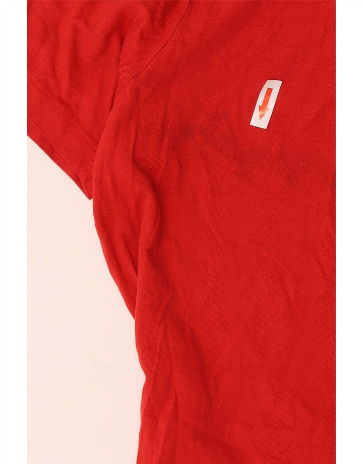 T-shirt grafica da uomo Jack & Jones Top in cotone rosso medio