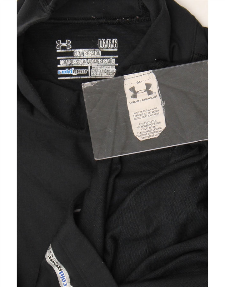 Maglia a compressione da donna Under Armour manica lunga UK 14 grande poliestere nero