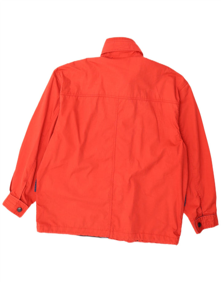 Giacca utilitaria vintage da uomo UK 46 3XL poliestere rosso