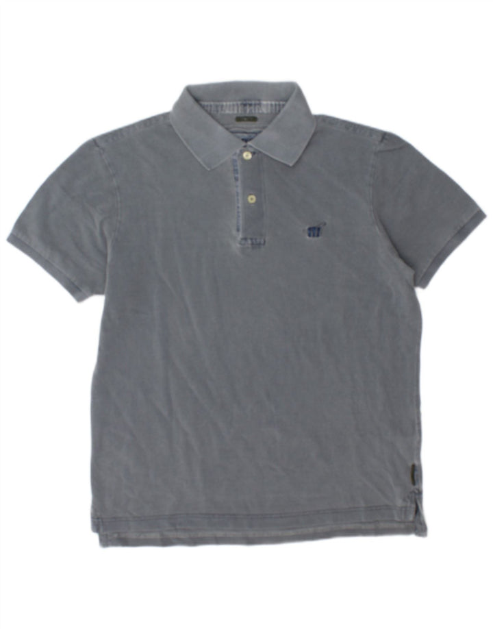 Polo da uomo slim fit Henry Cottons in cotone grigio medio