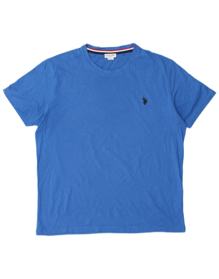 Polo Assn. T-shirt da uomo Top in cotone blu medio
