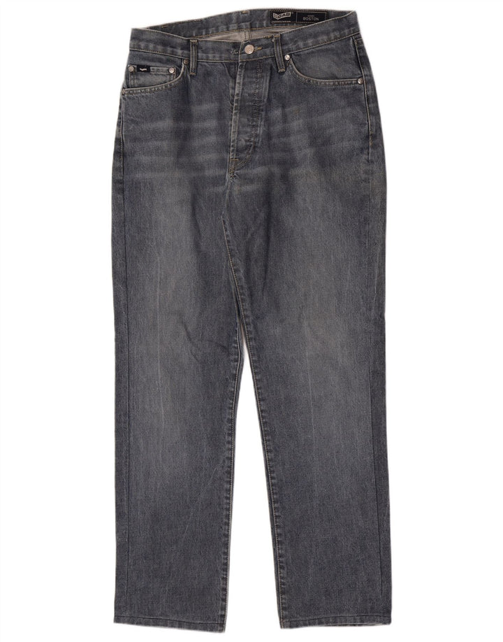 Jeans dritti Boston da uomo Gas W32 L30 cotone blu