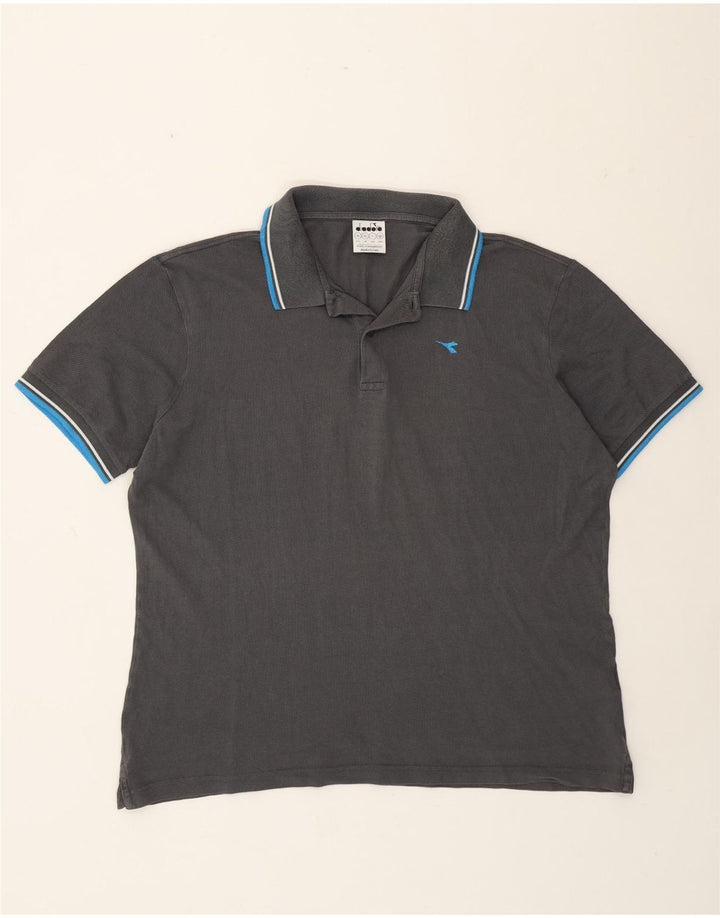 Polo Diadora Uomo XL Cotone Grigio