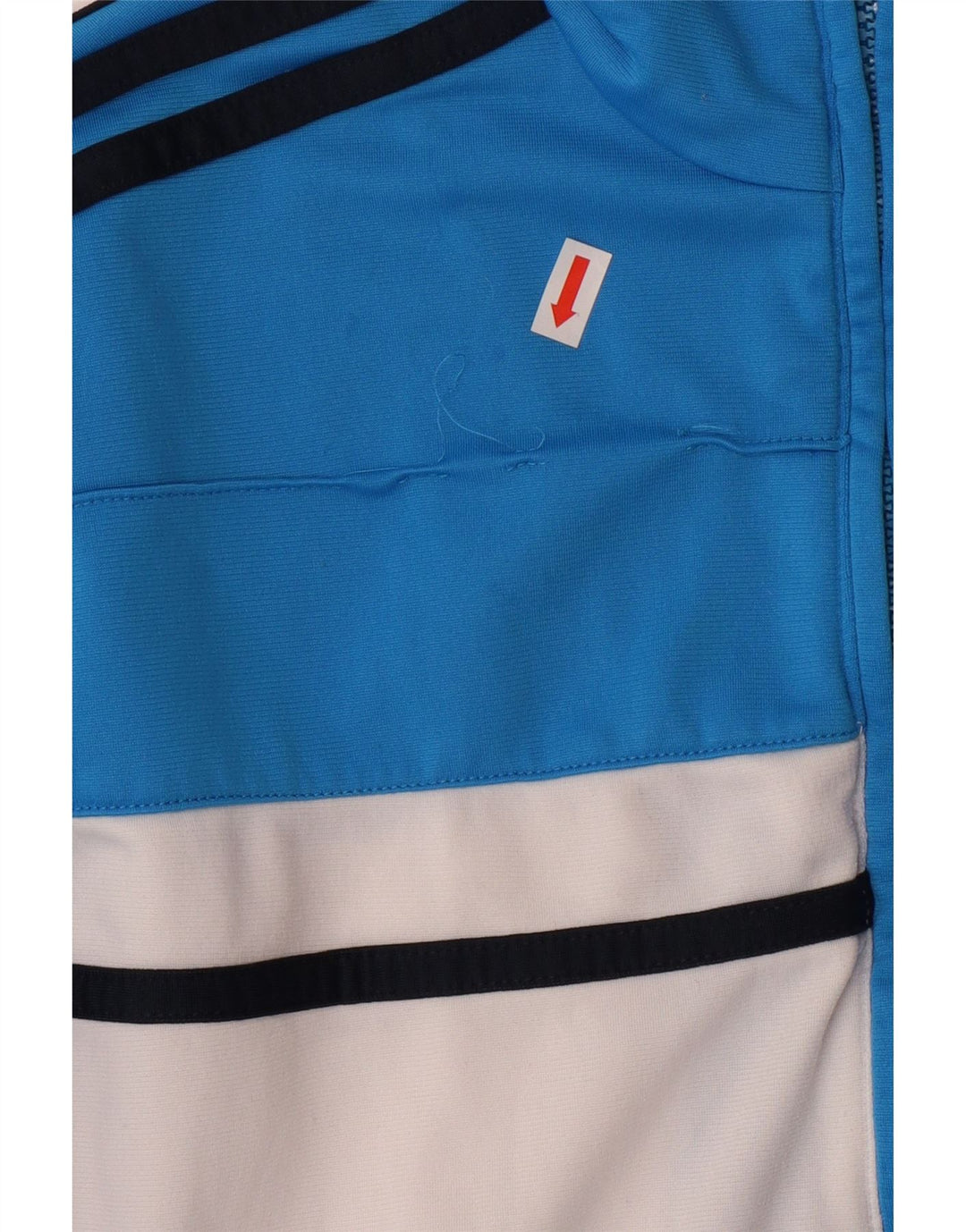 ADIDAS Boys Tracksuit Top Jacket 13-14 Years Blue Colourblock Polyester Vintage Adidas and Second-Hand Adidas from Messina Hembry 