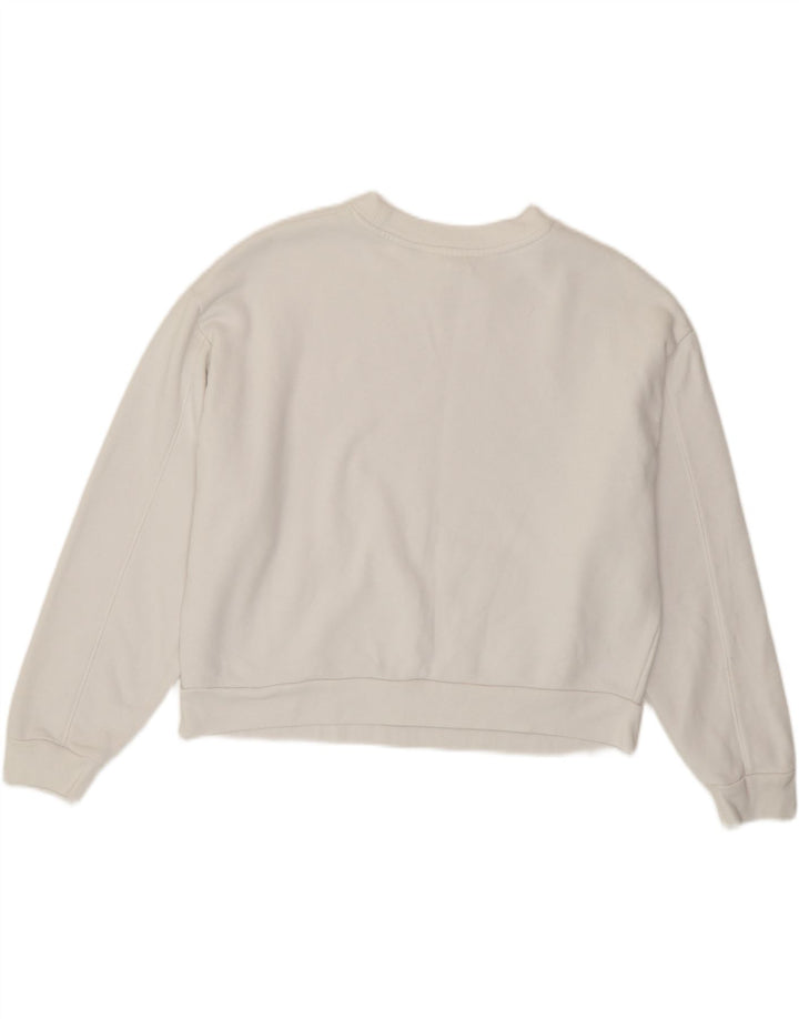Felpa oversize grafica da donna Levi's UK 6 XS bianca