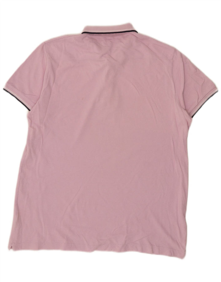 Polo da uomo vestibilità regolare French Connection in cotone rosa medio