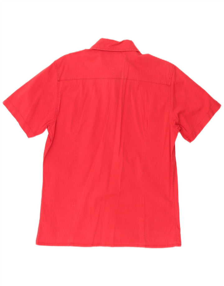 CALVIN KLEIN JEANS Camicia a maniche corte da uomo Large Rossa