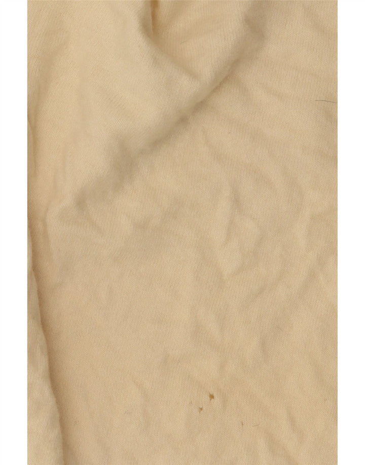 Maglione vintage da donna con scollo a V IT 50 XL Lana beige
