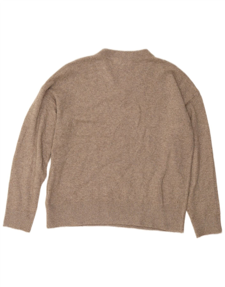 Maglione da uomo con scollo a V Marks & Spencer Poliestere beige medio