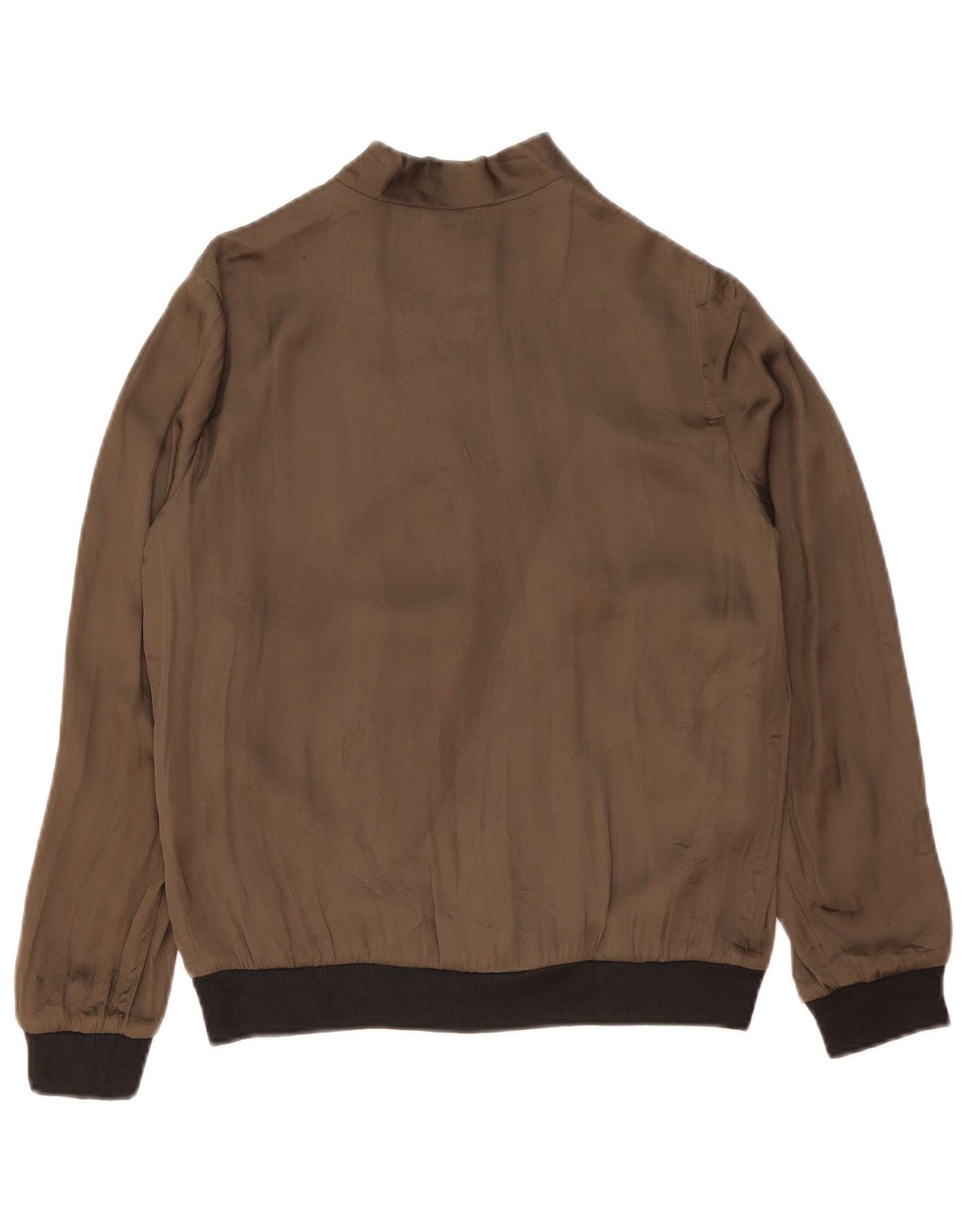Giubbotto bomber oversize da donna Zara UK 10 piccolo poliestere color block kaki
