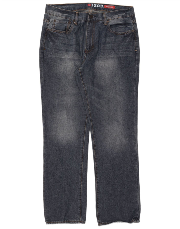 Jeans dritti da uomo Izod W36 L32 cotone blu